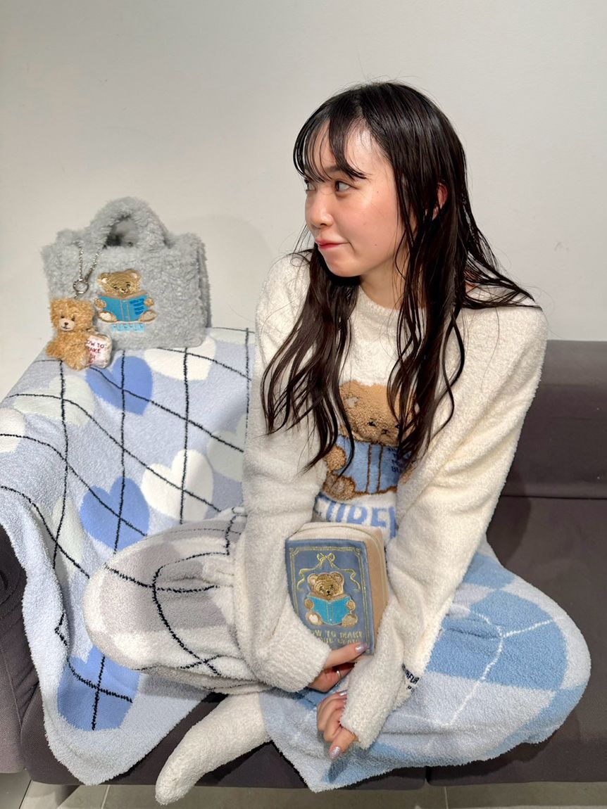 FURFUR「【FURFUR&times;gelato pique】ベビモコハートアーガイルブランケット」|ブランケット|