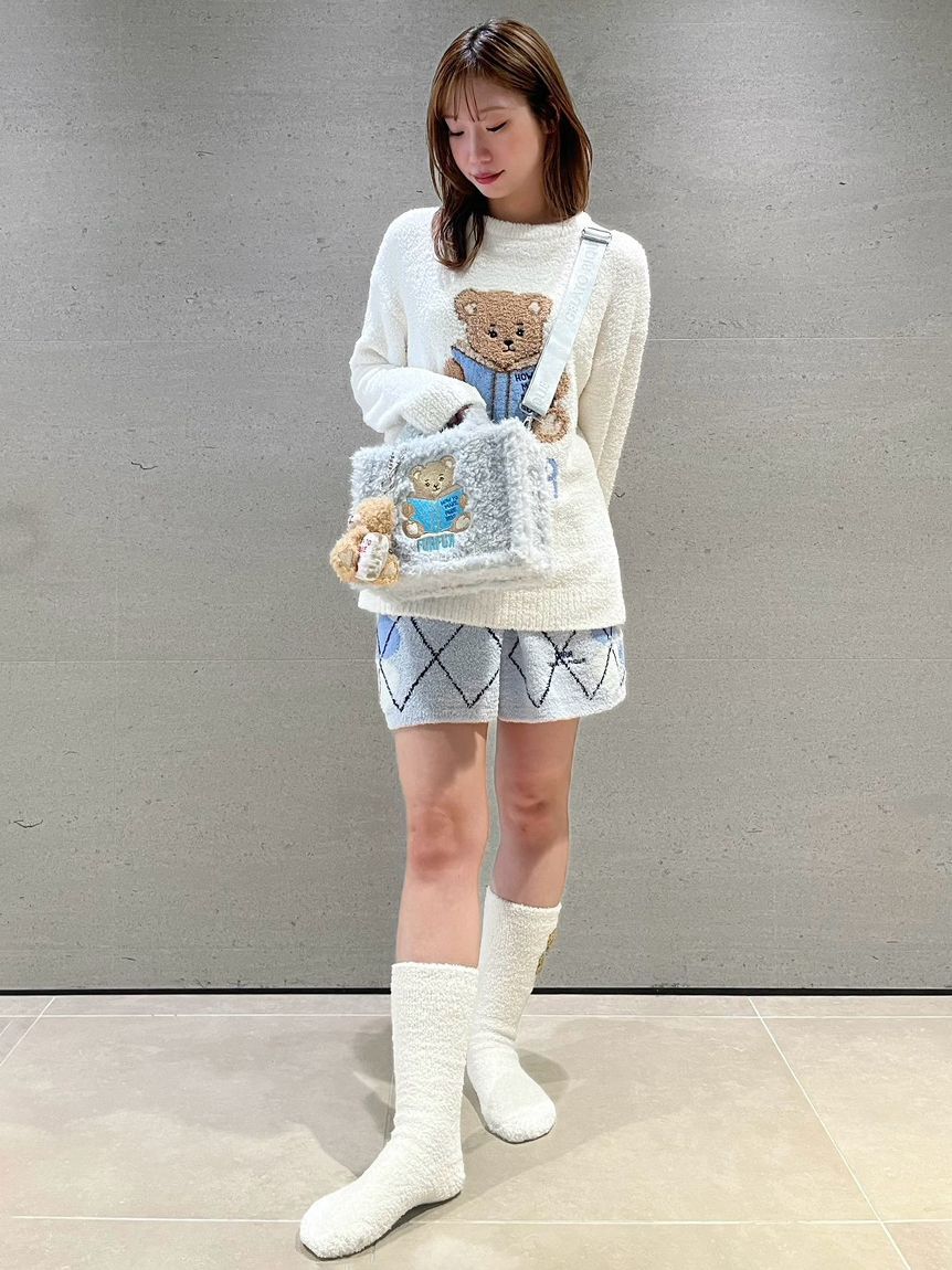 FURFUR「【FURFUR&times;gelato pique】パウダーベアモチーフルームソックス」|その他|