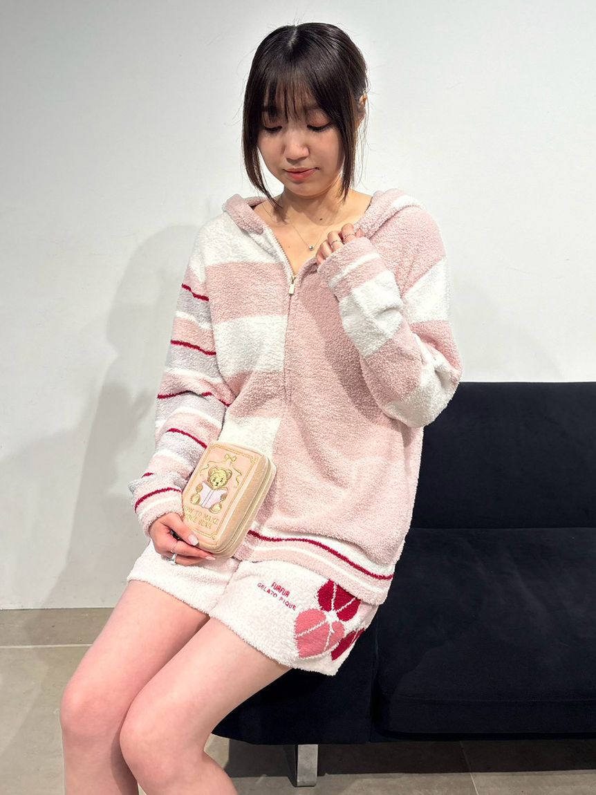 FURFUR「【FURFUR&times;gelato pique】ベビモコハートアーガイルショートパンツ」|ルームウェア|