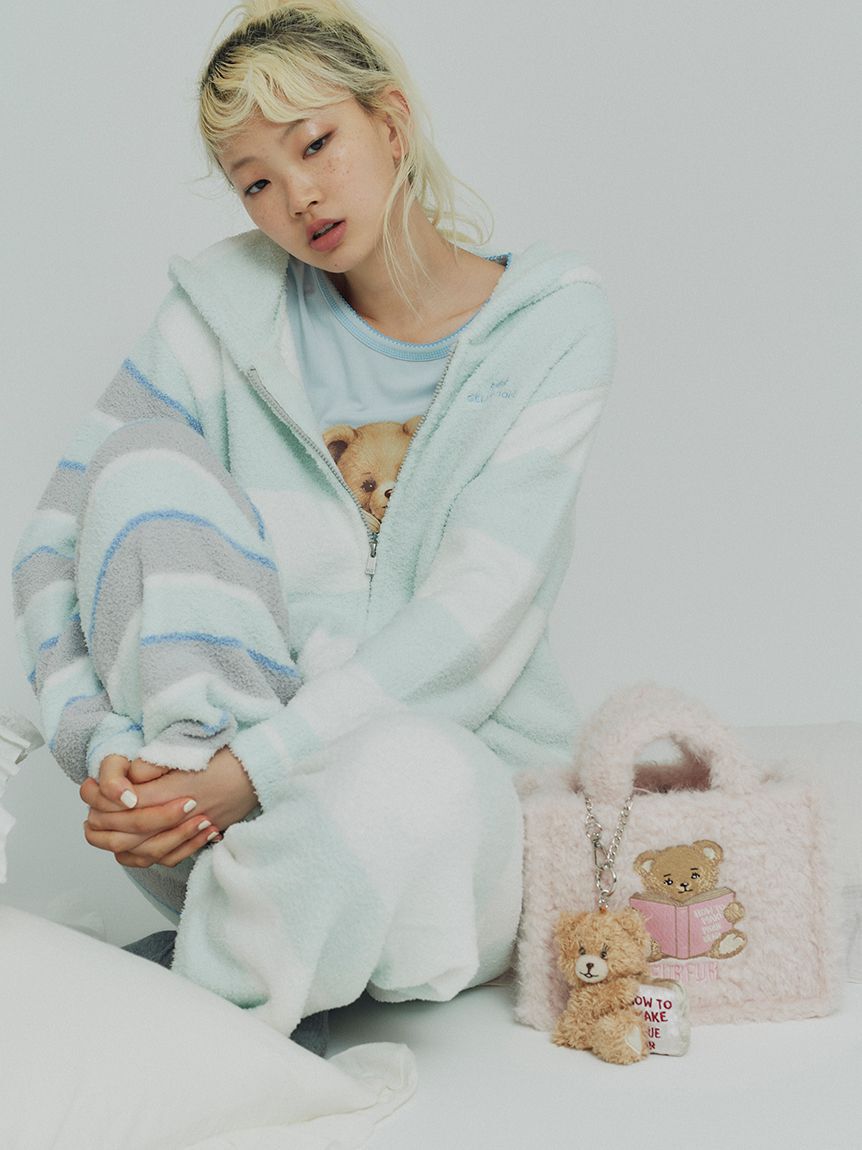 FURFUR「【FURFUR&times;gelato pique】ベビモコボーダーミックスロングパンツ」|ルームウェア|