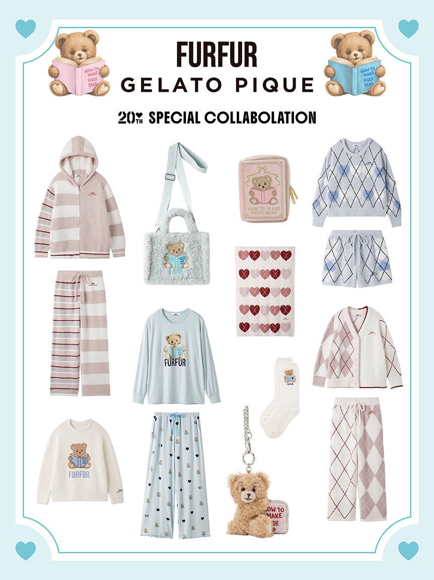 FURFUR「【FURFUR&times;gelato pique】パウダーベアジャガードプルオーバー」|ルームウェア|