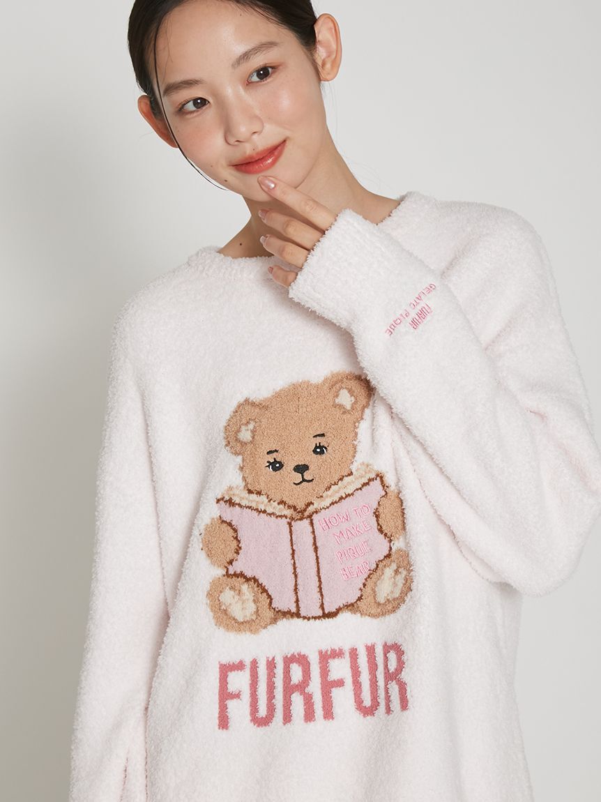 FURFUR「【FURFUR&times;gelato pique】パウダーベアジャガードプルオーバー」|ルームウェア|