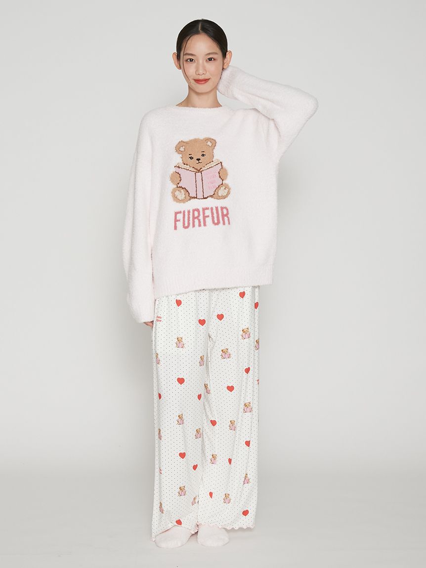 FURFUR「【FURFUR&times;gelato pique】パウダーベアジャガードプルオーバー」|ルームウェア|