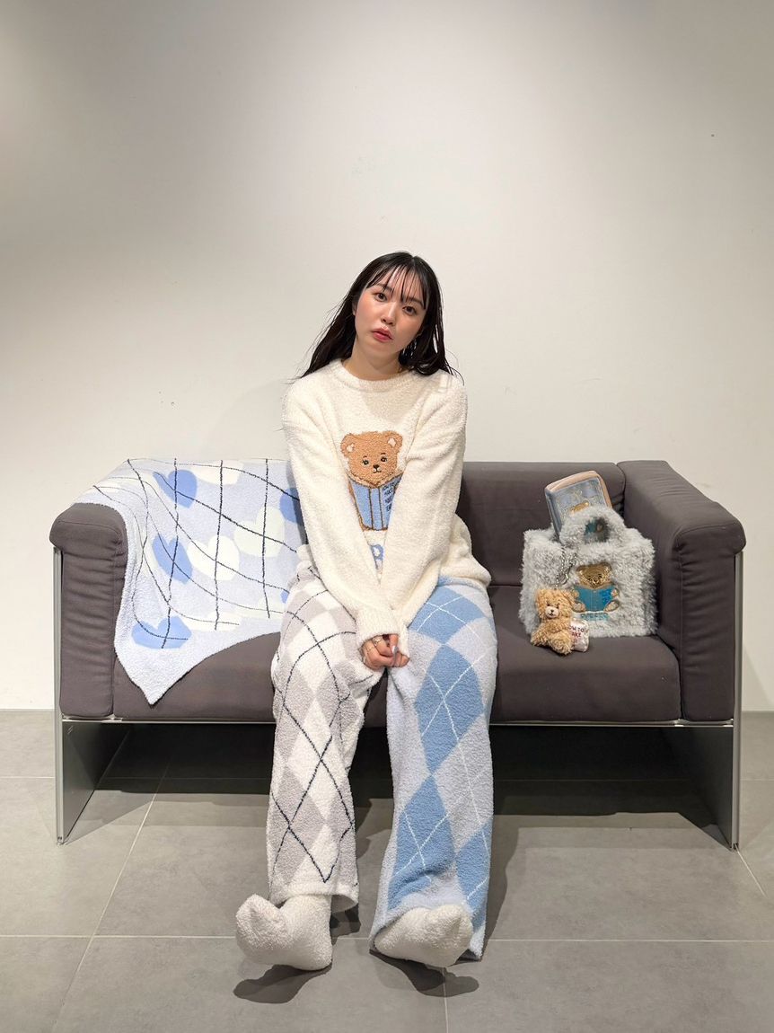 FURFUR「【FURFUR&times;gelato pique】パウダーベアジャガードプルオーバー」|ルームウェア|
