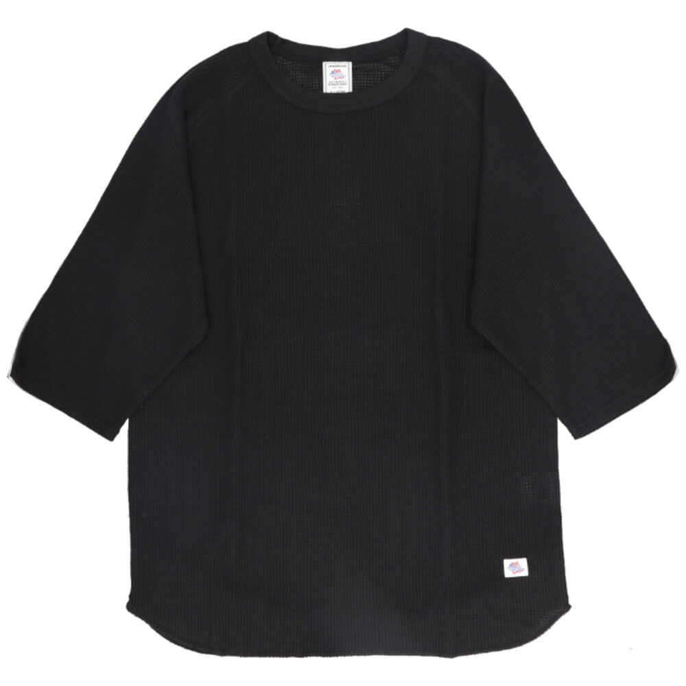 BACKYARD FAMILY「JEMORGAN ワッフル JD009-12S ジェーイーモーガン 通販 Tシャツ カットソー」|Tシャツ・カットソー|ブラック1