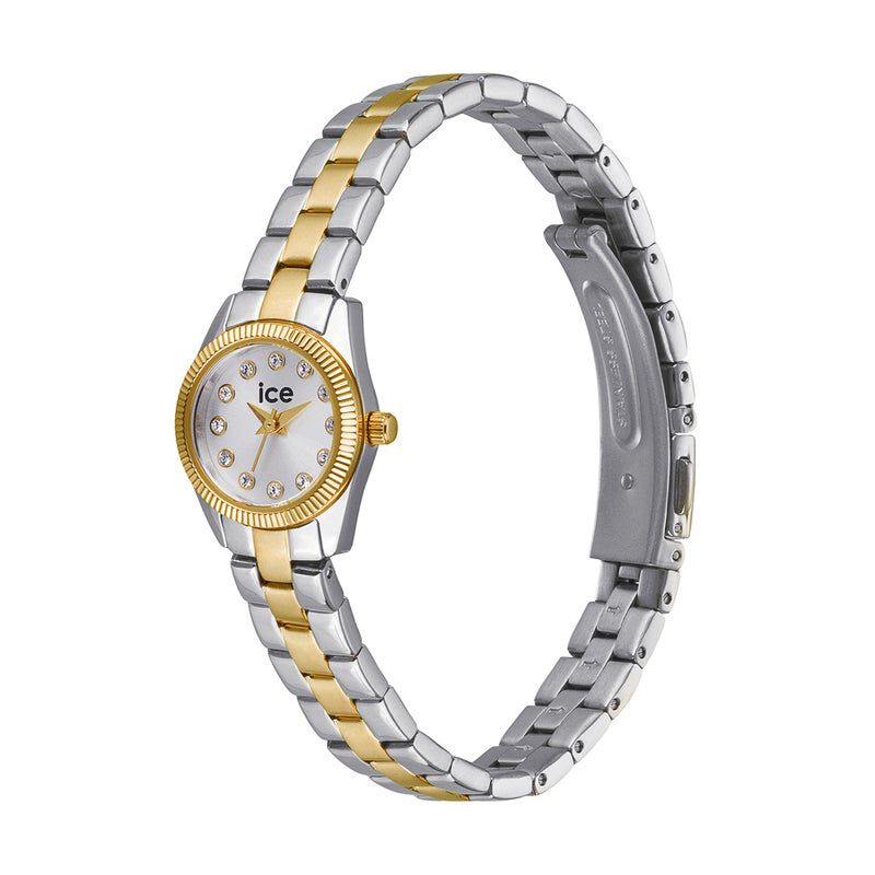 ICE-WATCH「〈ICE-WATCH(ｱｲｽｳｫｯﾁ)〉ICE mini ｼﾙﾊﾞｰｺﾞｰﾙﾄﾞ 19mm」|腕時計|