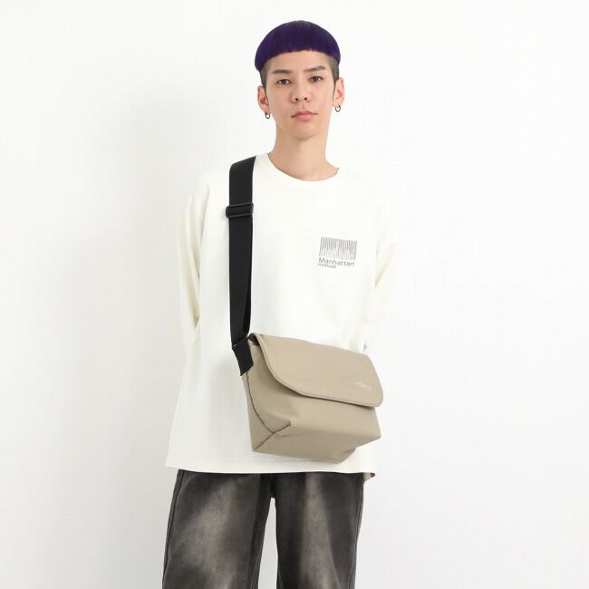 Manhattan Portage「NYLON MESSENGER BAG JR (SM) BP W/DIV MGNT NYLON TUSSAH QUILL」|ショルダー・メッセンジャー|