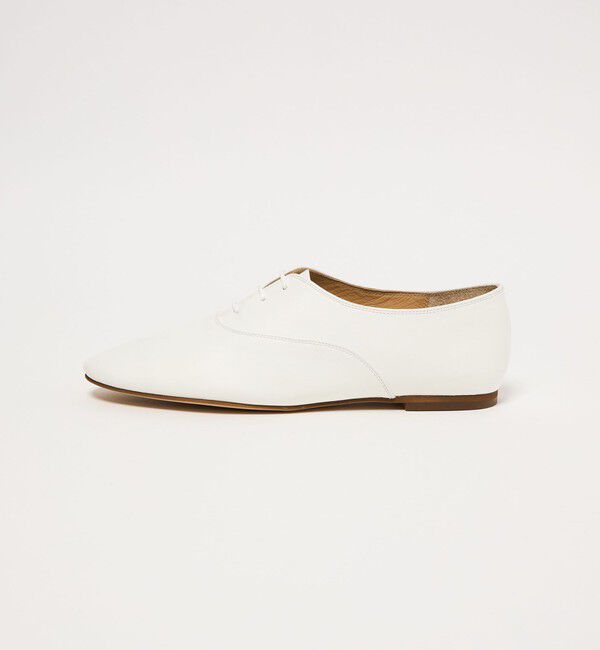 ODETTE E ODILE「ニュークラシックソフトレースアップ フラット10&uarr;」|ビジネス・ドレスシューズ|WHITE