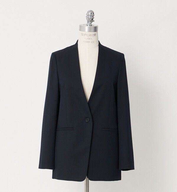 UNITED ARROWS green label relaxing「［size SHORT/TALLあり］Greed グリード ノーラペル ジャケット ウォッシャブル」|ノーカラージャケット|