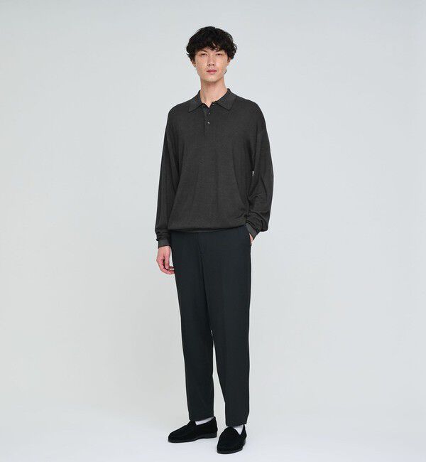 UNITED ARROWS green label relaxing「スノーダイ ウール ニット 長袖 ポロシャツ」|ニット・セーター|