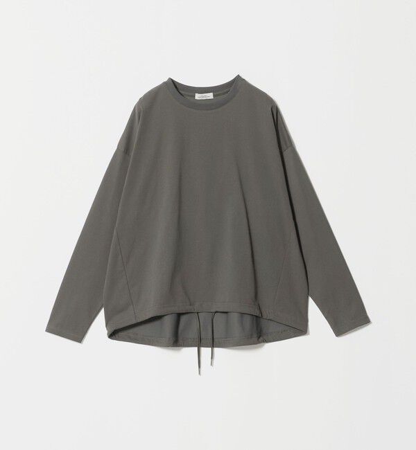 UNITED ARROWS green label relaxing「【WEB限定】＜at ease＞ドロスト ロングスリーブ カットソー UVカット」|Tシャツ・カットソー|DK.GRAY
