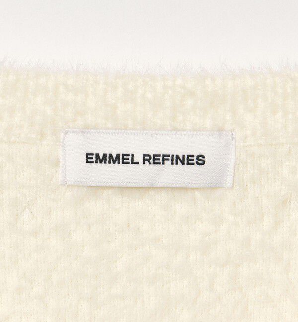 EMMEL REFINES「＜EMMEL REFINES＞EM スパンコール ビジュー フェザーヤーン カーディガン」|カーディガン|
