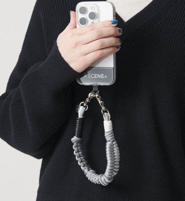 BEAUTY&YOUTH UNITED ARROWS「【WEB限定】＜A SCENE＞Design paracord strap/スマホストラップ」|チャーム・キーホルダー|SILVER
