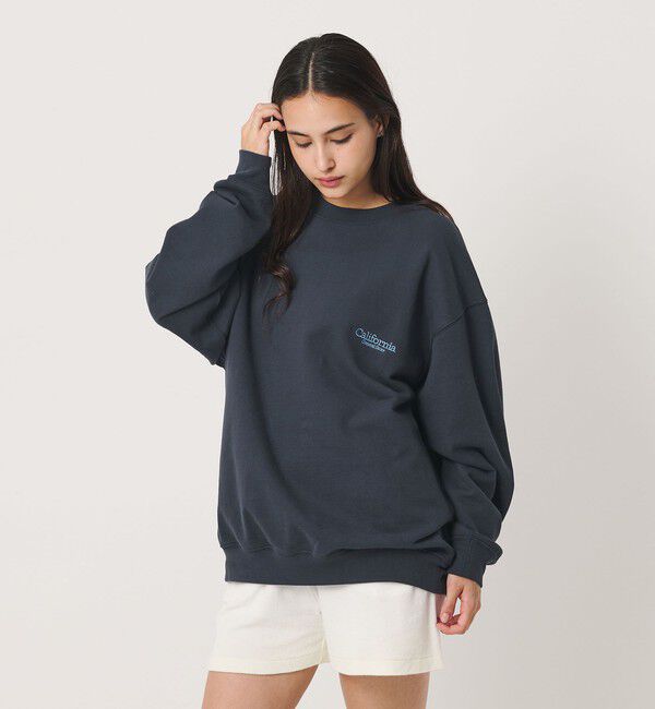 California General Store「＜CGS.＞オーガニックコットン クルーネック スウェット シャツ」|スウェット・ジャージ|NAVY