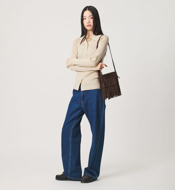 BEAUTY&YOUTH UNITED ARROWS「ポリエステルブレンド ２WAY シャツカーディガン ウォッシャブル」|カーディガン|