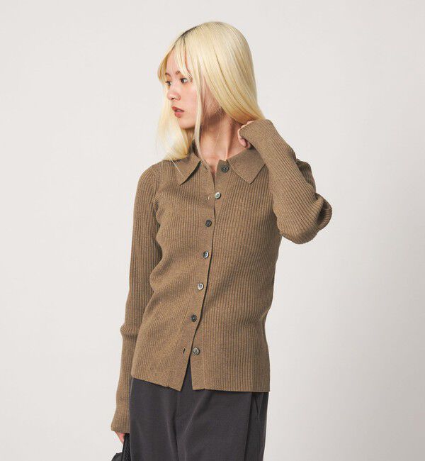 BEAUTY&YOUTH UNITED ARROWS「ポリエステルブレンド ２WAY シャツカーディガン ウォッシャブル」|カーディガン|