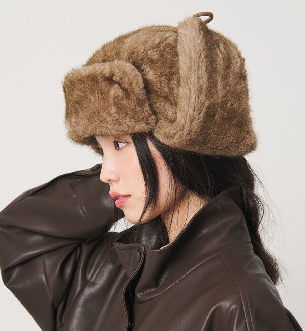 BEAUTY&YOUTH UNITED ARROWS「＜NEW ERA＞シャギー ニット トラッパー キャップ」|キャップ・キャスケット|