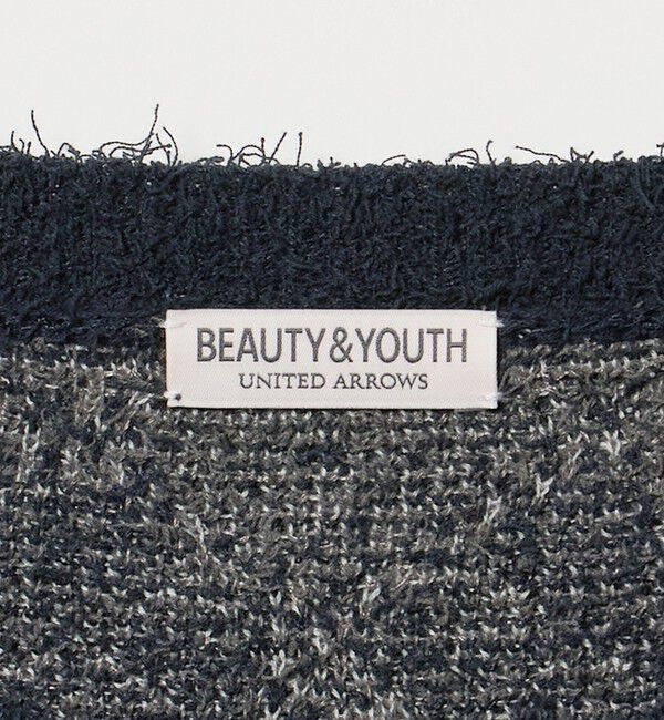 BEAUTY&YOUTH UNITED ARROWS「カールヤーン ブラー パターン クルーネック ニット」|ニット・セーター|