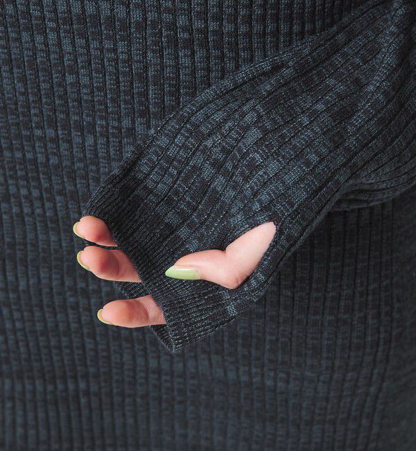 BEAUTY&YOUTH UNITED ARROWS「【WEB限定 Wardrobe DAILY MINIMAL】リブニット フレアワンピース」|ワンピース|