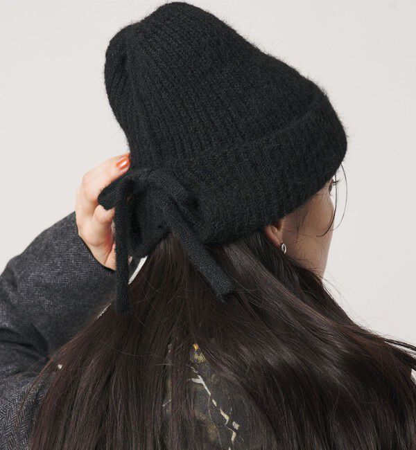 BEAUTY&YOUTH UNITED ARROWS「バックリボン ニットキャップ」|ニット帽|