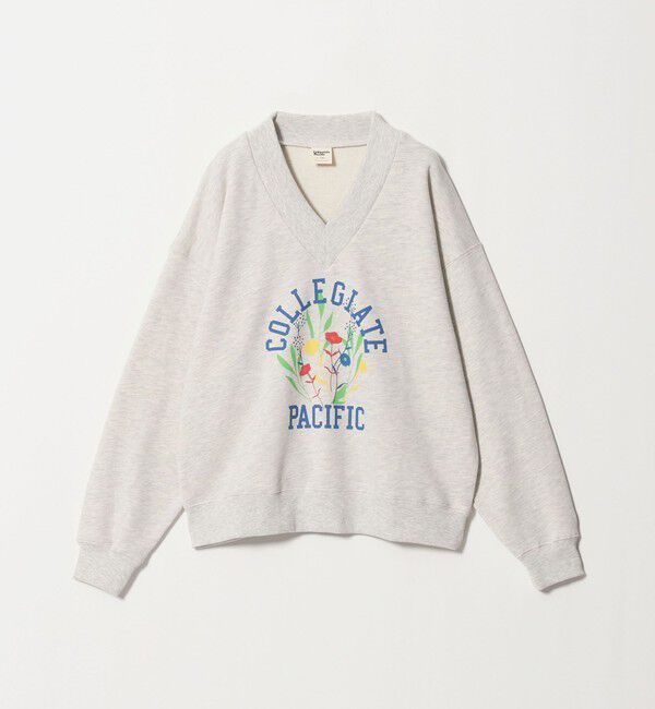 BEAUTY&YOUTH UNITED ARROWS「【別注】＜Collegiate Pacific＞プリント Vネック スウェットプルオーバー」|スウェット・ジャージ|
