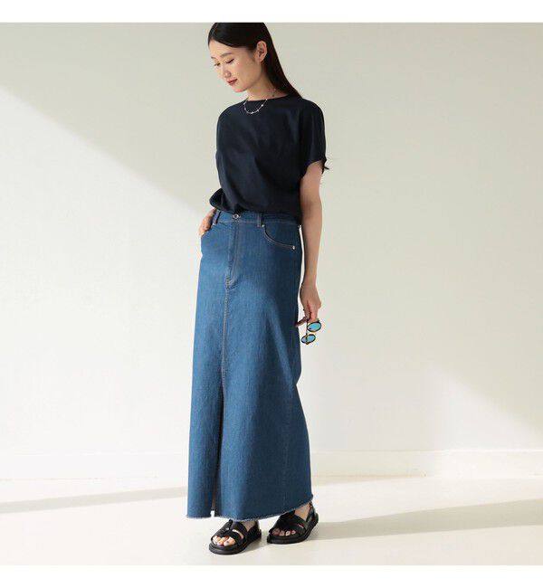 BEAMS SELECTION for WOMEN「ATON / スビンコットン キャップスリーブ Tシャツ」|Tシャツ・カットソー|