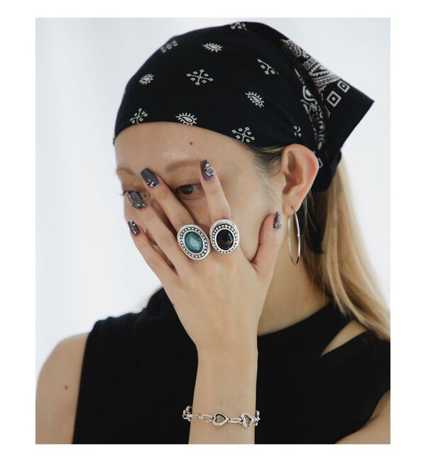 BEAMS SELECTION for WOMEN「Otro Accesorio / オーバル リング」|リング|●ICE_BLUE