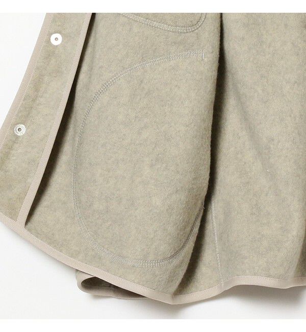 BEAMS SELECTION for WOMEN「DANTON / ノーカラー フリース ジャケット」|ブルゾン・スタジャン|