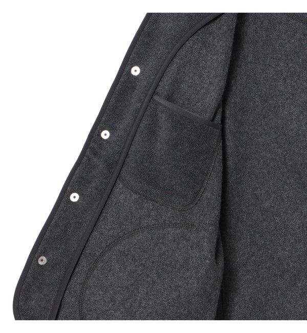 BEAMS SELECTION for WOMEN「DANTON / ノーカラー フリース ジャケット」|ブルゾン・スタジャン|