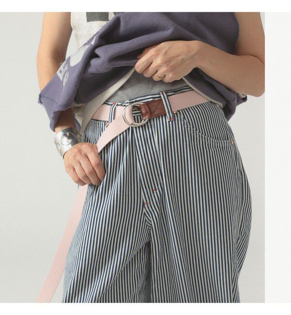 BEAMS SELECTION for WOMEN「GEVAERT BANDWEVERIJ / 30mm ソリッド ベルト 23FW」|ベルト|PINK