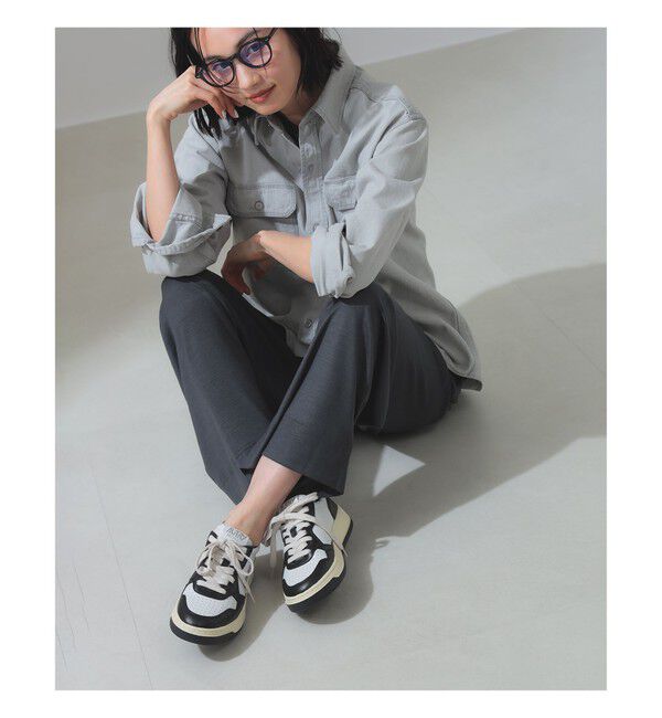 BEAMS SELECTION for WOMEN「AUTRY / MEDALIST LOW バイカラー レザースニーカー」|スニーカー|
