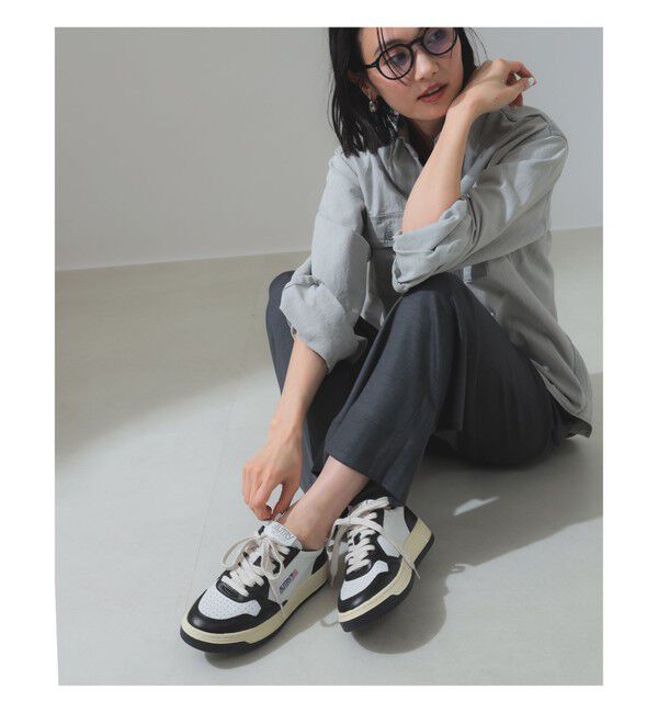 BEAMS SELECTION for WOMEN「AUTRY / MEDALIST LOW バイカラー レザースニーカー」|スニーカー|