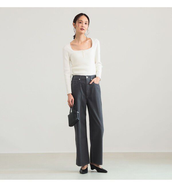 BEAMS SELECTION for WOMEN「【別注】upper hights / LAZY NIECE サイドゴム デニムパンツ」|デニム|