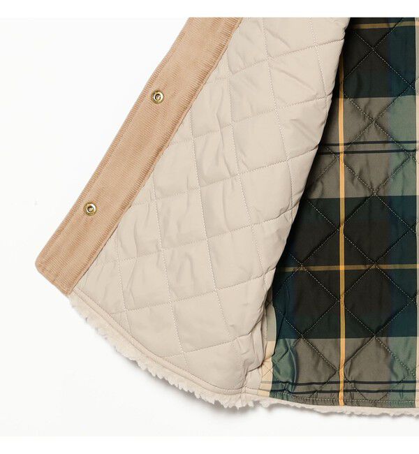 BEAMS SELECTION for WOMEN「Barbour / DULSIE ボア ライナー ベスト」|ダウン|