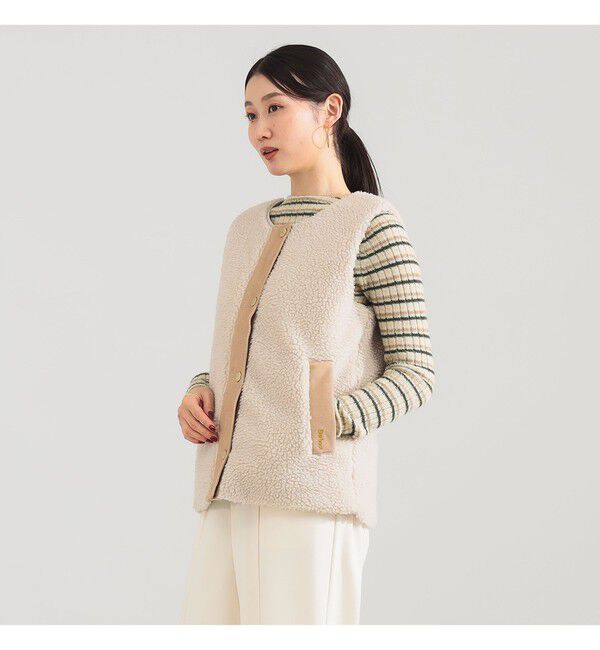 BEAMS SELECTION for WOMEN「Barbour / DULSIE ボア ライナー ベスト」|ダウン|