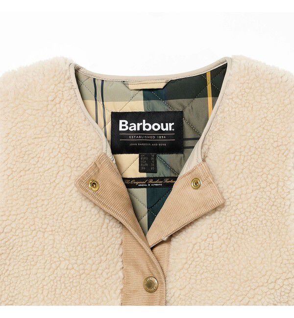 BEAMS SELECTION for WOMEN「Barbour / DULSIE ボア ライナー ベスト」|ダウン|