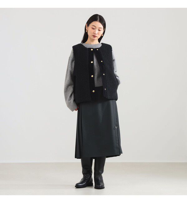 BEAMS SELECTION for WOMEN「Barbour / DULSIE ボア ライナー ベスト」|ダウン|