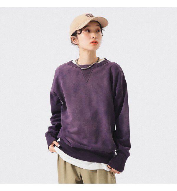 BEAMS SELECTION for WOMEN「【別注】 WAREHOUSE & CO. &times; BEAMS BOY / ステンシル13 前V スウェット」|スウェット・ジャージ|