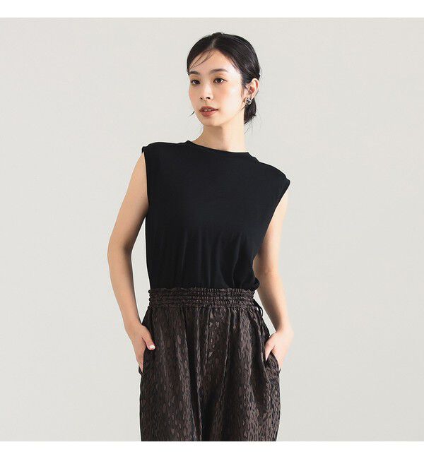 Demi-Luxe BEAMS 「ウォッシャブル ウール ノースリーブ Tシャツ」|Tシャツ・カットソー|