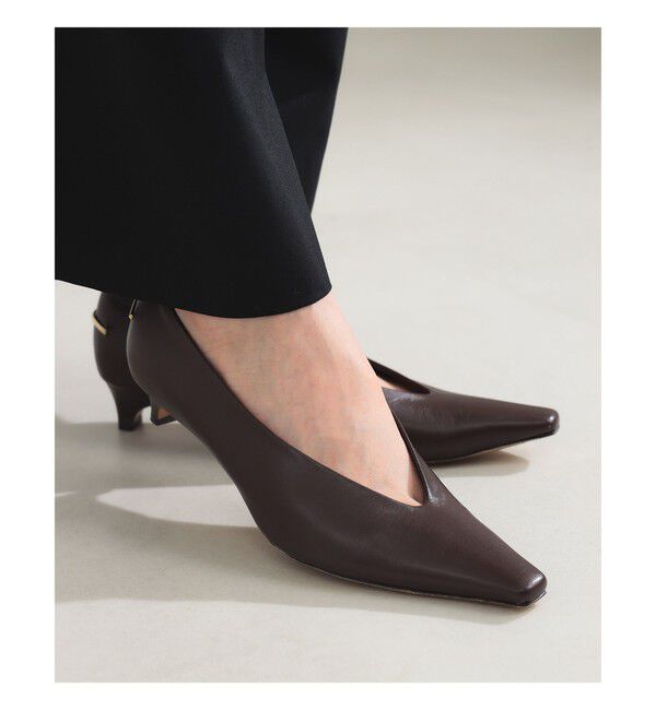 BEAMS SELECTION for WOMEN「HENRI EN VARGO / HEREN パンプス」|パンプス|別注DARK.BROWN