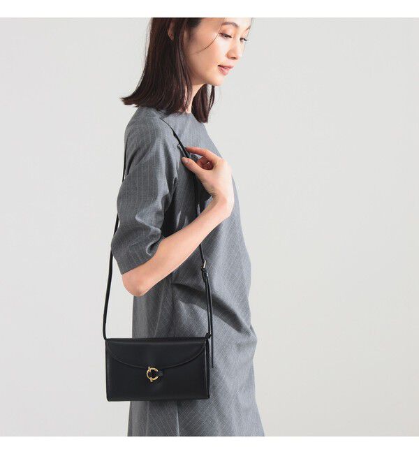 BEAMS SELECTION for WOMEN「MARY AL TERNA / CLASP ウォレット ショルダー」|トートバッグ|BLACK