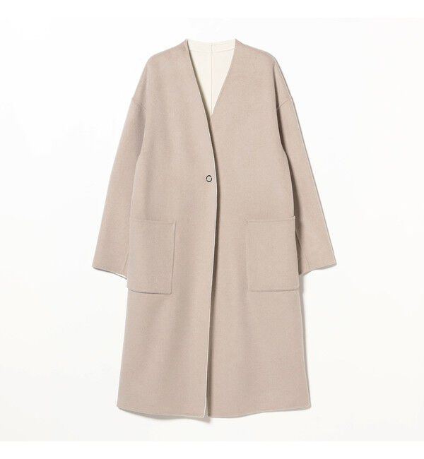 Demi-Luxe BEAMS 「リバー Vネック ロングコート」|ダッフルコート|