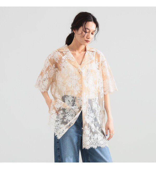 BEAMS SELECTION for WOMEN「BAUM UND PFERDGARTEN / MANNICA フラワー シャツ」|シャツ・ブラウス|FRAPPE_BEIGE