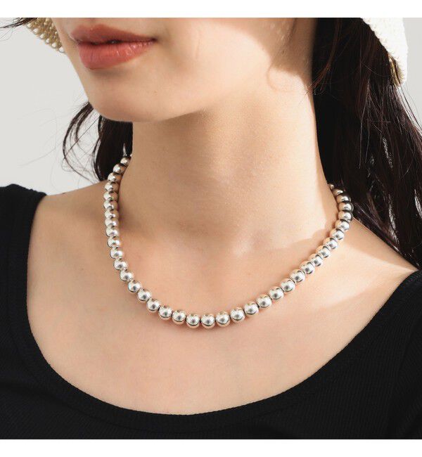 Demi-Luxe BEAMS 「シルバー ボール ネックレス」|その他|