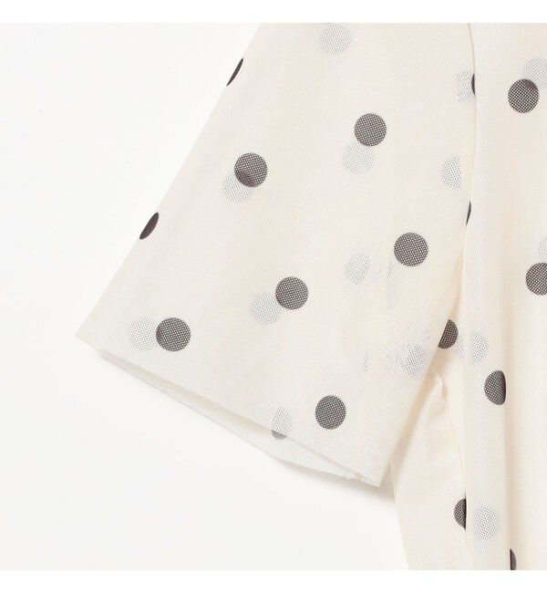 BEAMS SELECTION for WOMEN「BAUM UND PFERDGARTEN / JONIE メッシュ ドット シャツ」|Tシャツ・カットソー|