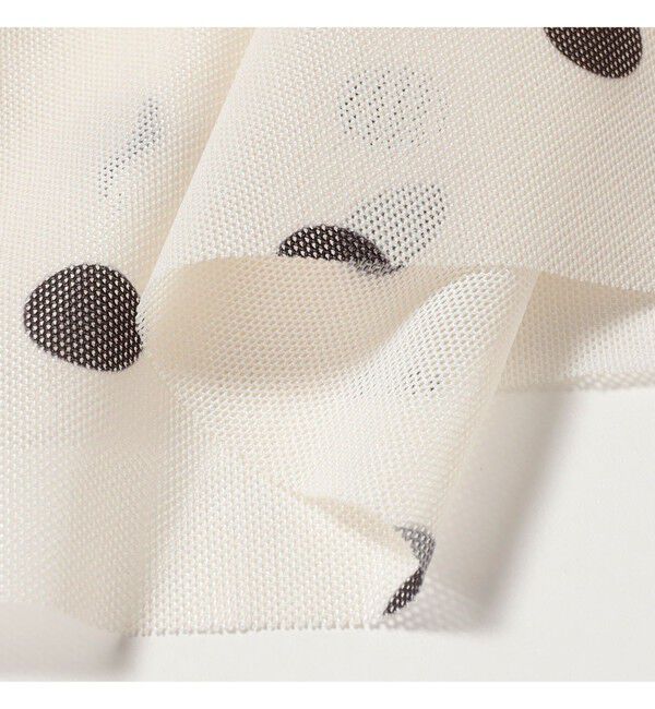 BEAMS SELECTION for WOMEN「BAUM UND PFERDGARTEN / JONIE メッシュ ドット シャツ」|Tシャツ・カットソー|