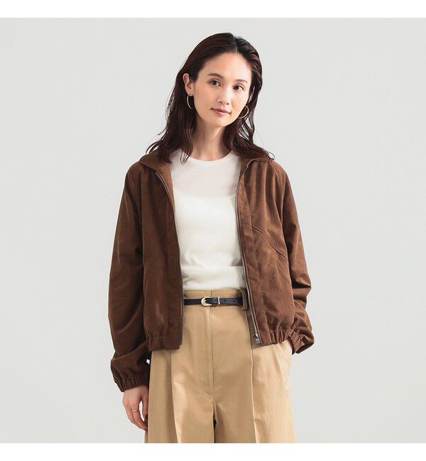 BEAMS SELECTION for WOMEN「《追加予約》【別注】TICCA / ウルトラ スエード ブルゾン」|ブルゾン・スタジャン|