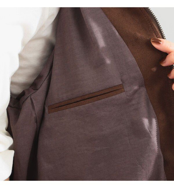 BEAMS SELECTION for WOMEN「《追加予約》【別注】TICCA / ウルトラ スエード ブルゾン」|ブルゾン・スタジャン|
