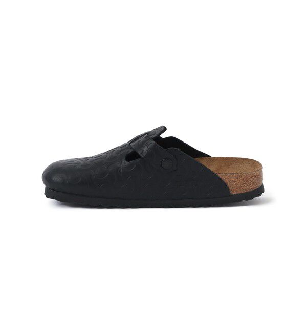 BEAMS SELECTION for WOMEN「【別注】BIRKENSTOCK / BOSTON &ldquo;BONE PATTERN&rdquo; Smooth BLACK」|サンダル|