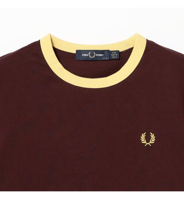 BEAMS SELECTION for WOMEN「FRED PERRY / クロップド リンガー Tシャツ」|Tシャツ・カットソー|